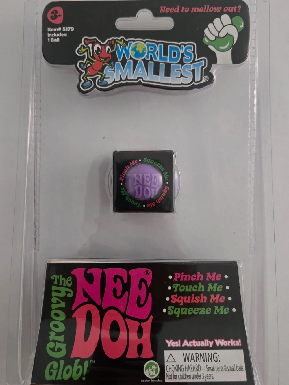 NeeDoh worlds smallest Groovy Glob Stress Ball - Purple